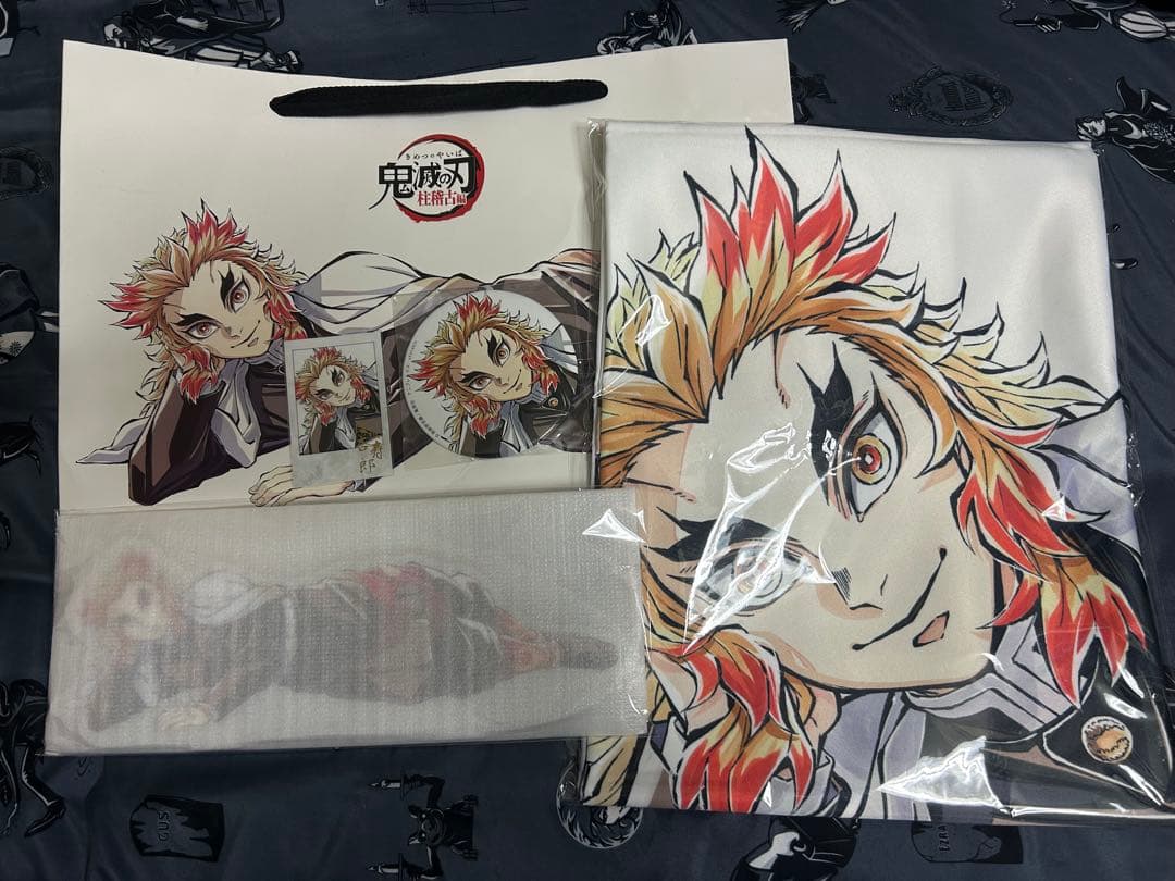 鬼滅の刃 C104 煉獄杏寿郎寝そべりイラストグッズセット うちわ付き