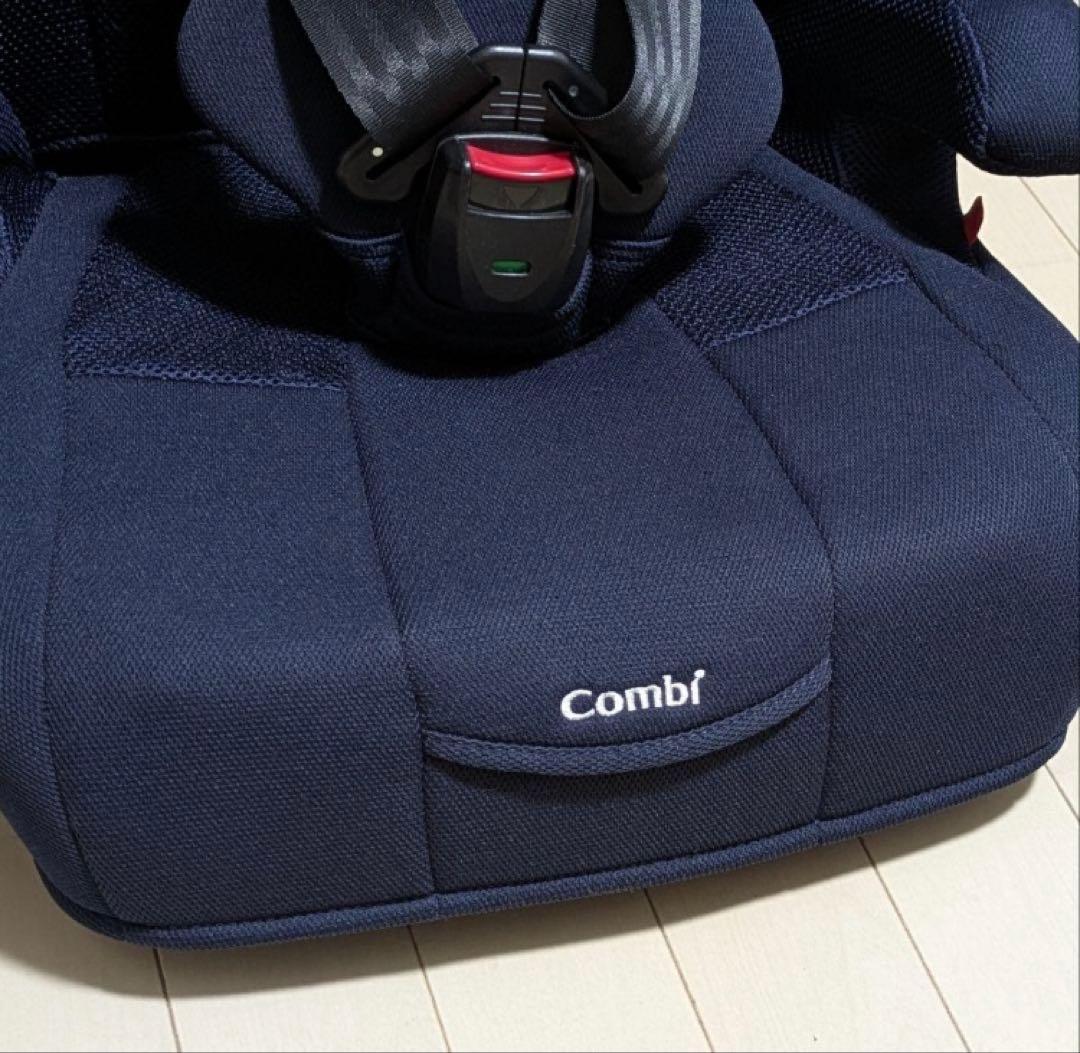 美品 コンビ ジョイトリップ エアスルー GH ネイビー ジュニアシート