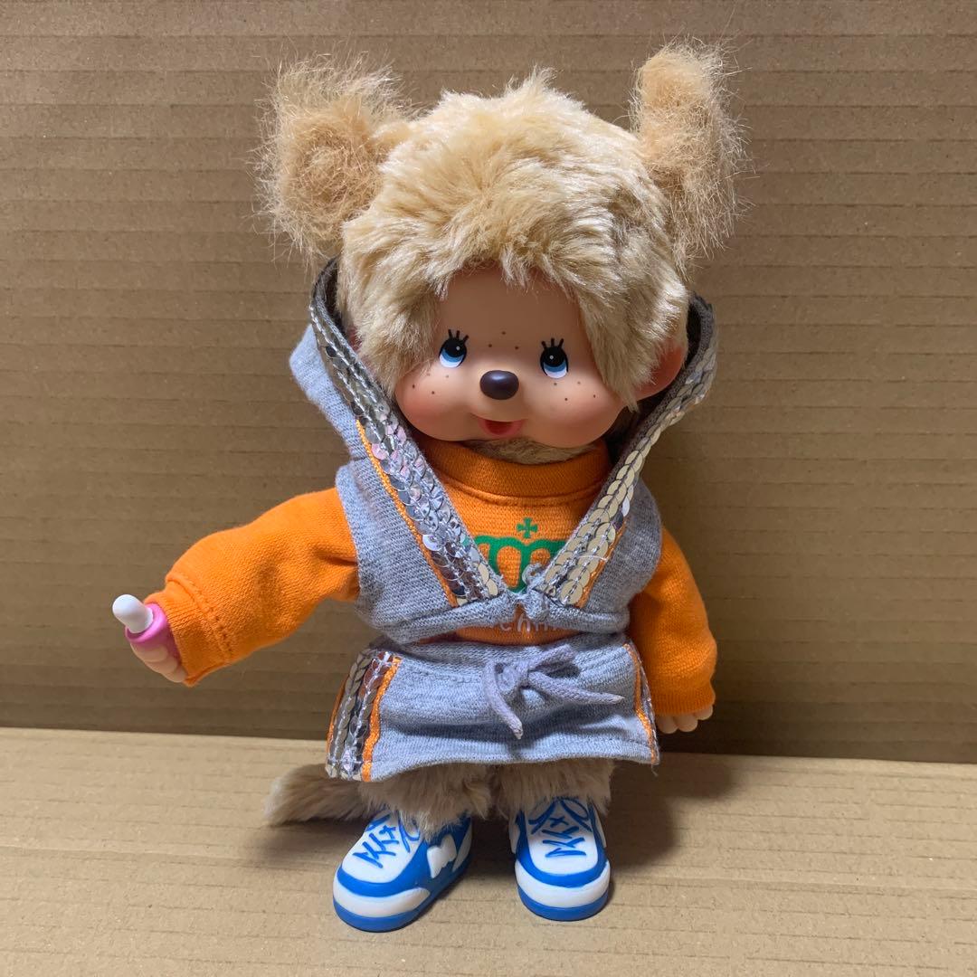 【希少】モンチッチ　女の子　ツインテール　ベージュ　ブルーアイ