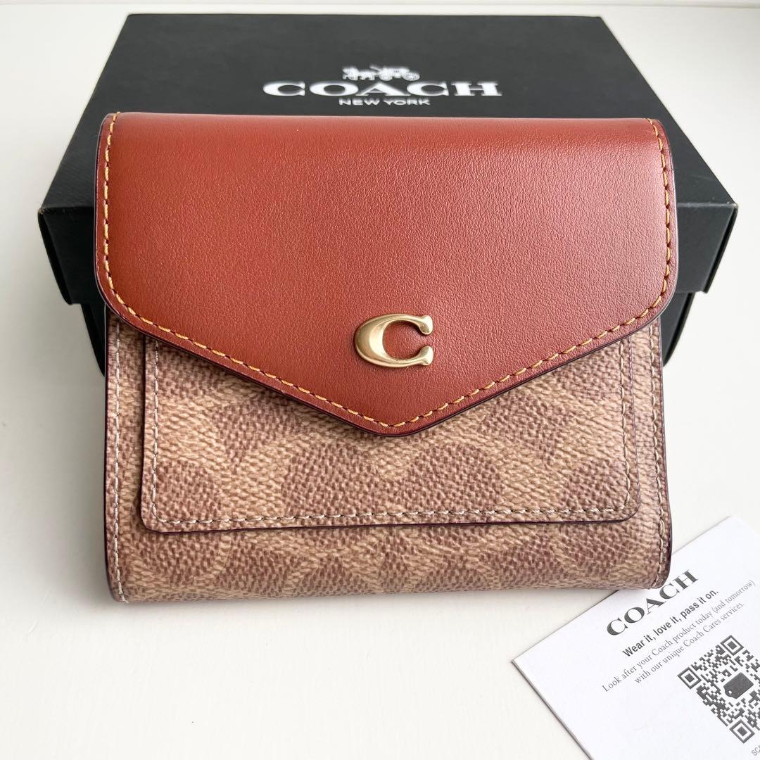 コーチ COACH 折り財布 ウィン スモールウォレット シグネチャー 新品保管