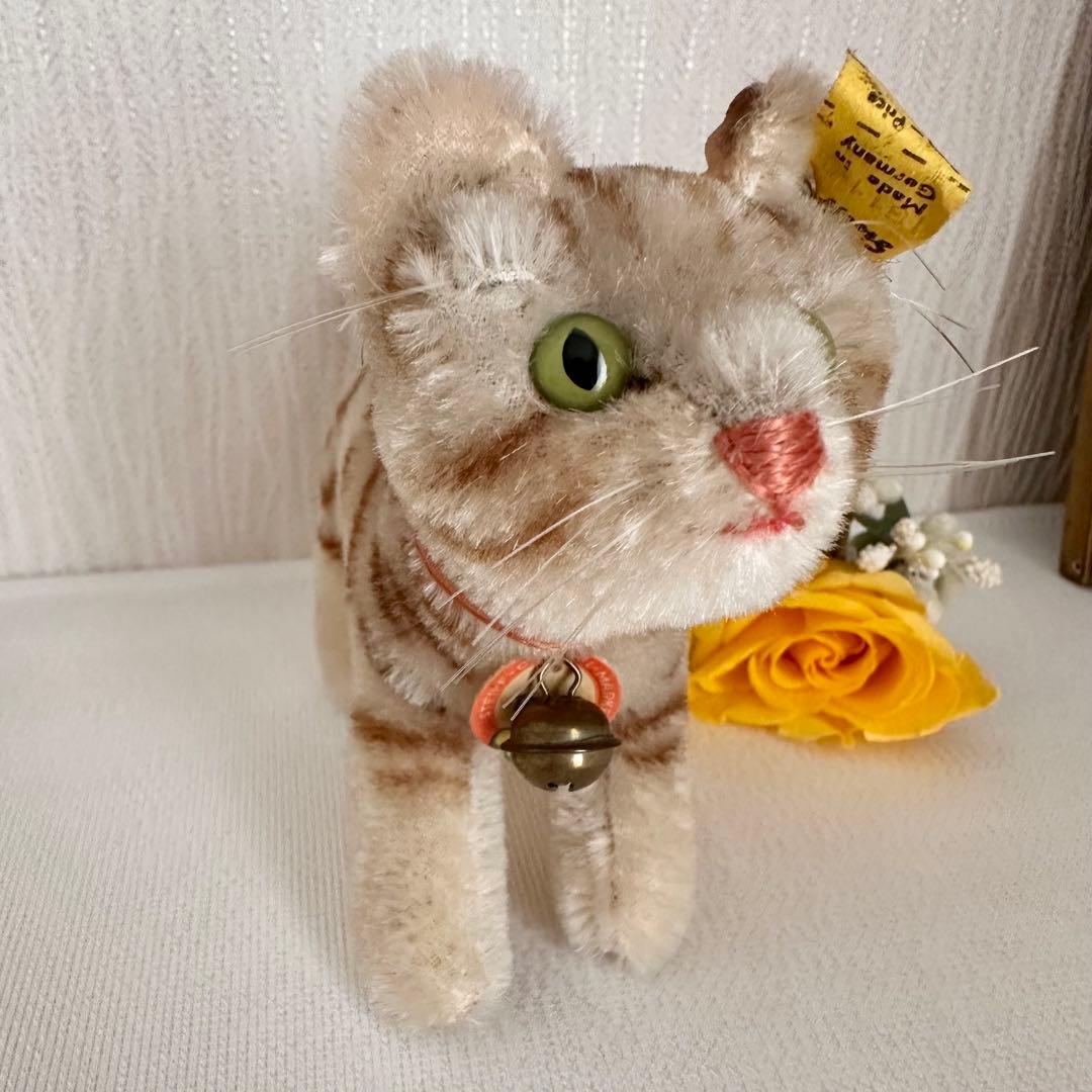 アンティーク シュタイフ ネコ Tapsy ビンテージ