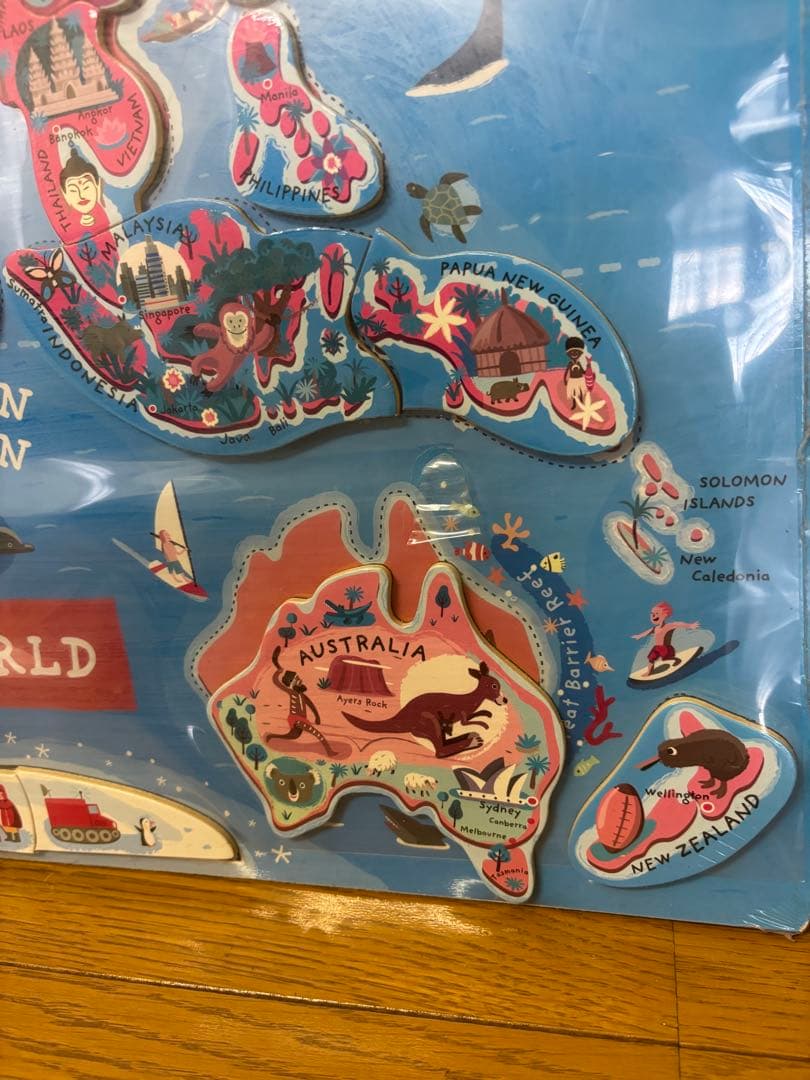 ジャノー　世界地図　パズル　ワールドマップ