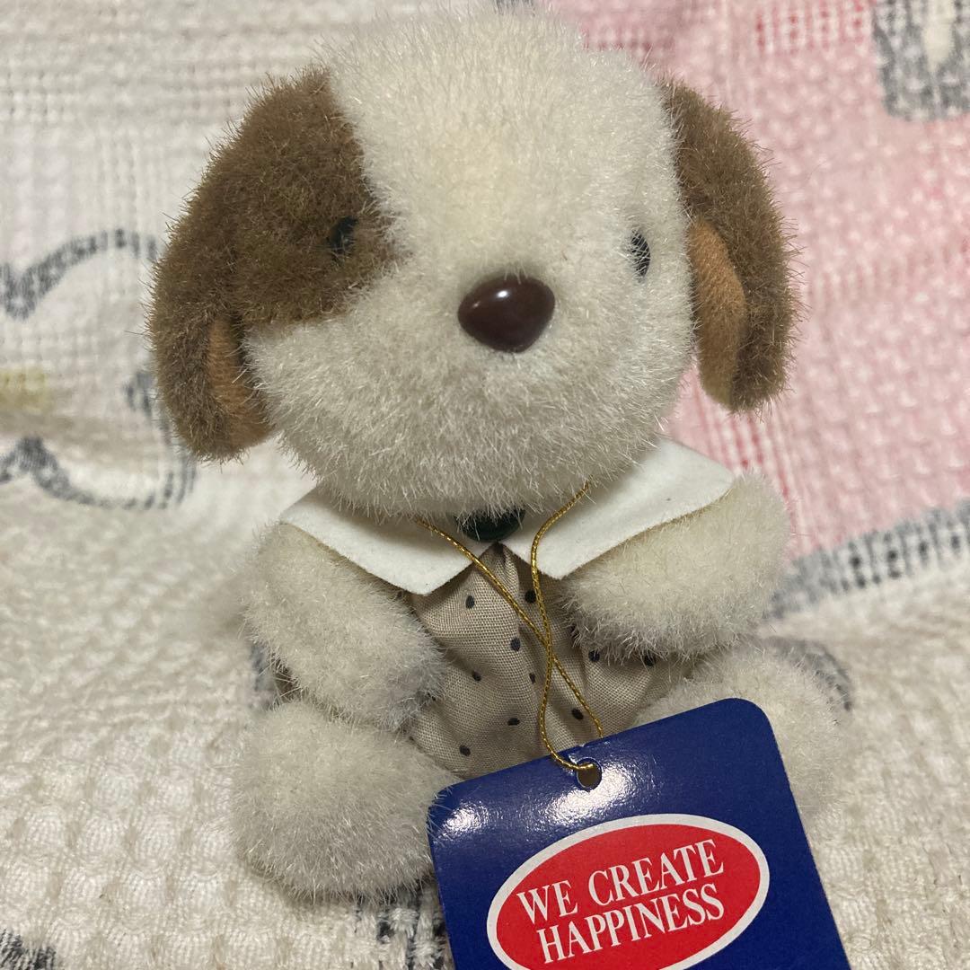 昭和レトロ　サンアロー　夢の回転木馬　ピンドット　犬　ぬいぐるみ　中古品