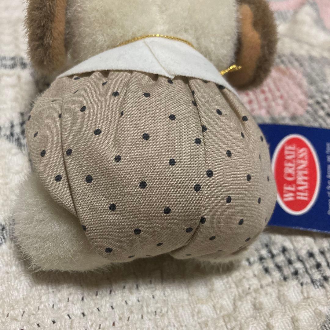 昭和レトロ　サンアロー　夢の回転木馬　ピンドット　犬　ぬいぐるみ　中古品