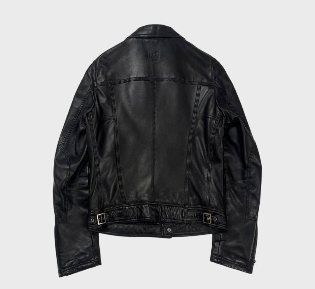 ジャケット・アウター DOLCE&GABBANA leather jacket black D&G