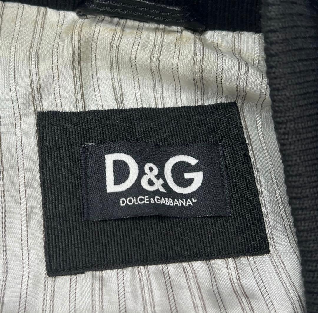 ジャケット・アウター DOLCE&GABBANA leather jacket black D&G