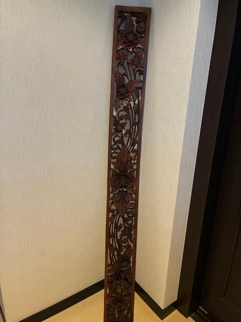 アジアンスタイル 木製彫刻パネル