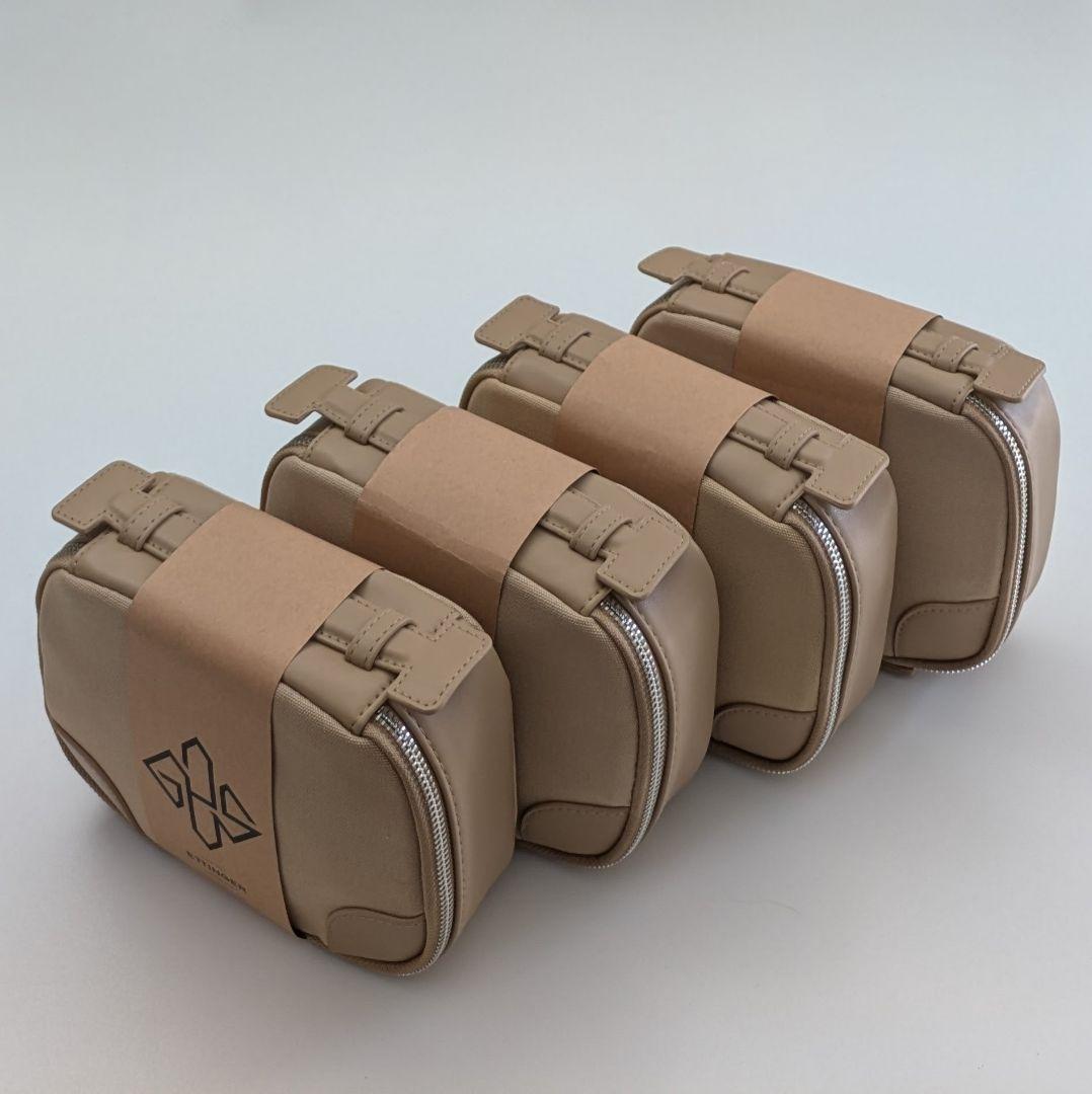 【新品・未使用】エッティンガー　トラベルポーチ　化粧ポーチ　ベージュ　４個セット