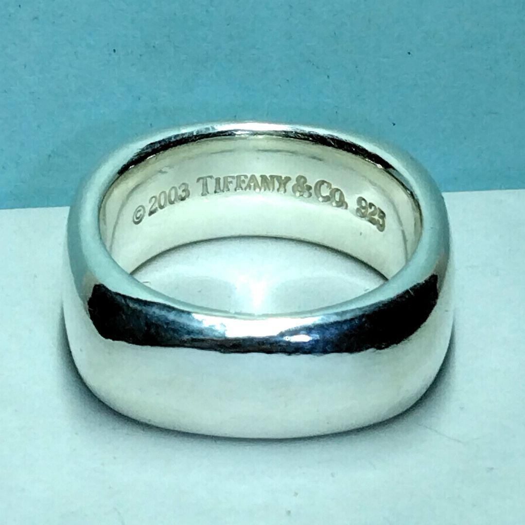 ティファニースクエアクッションリング　13号　新品仕上げ　無傷未使用に近い