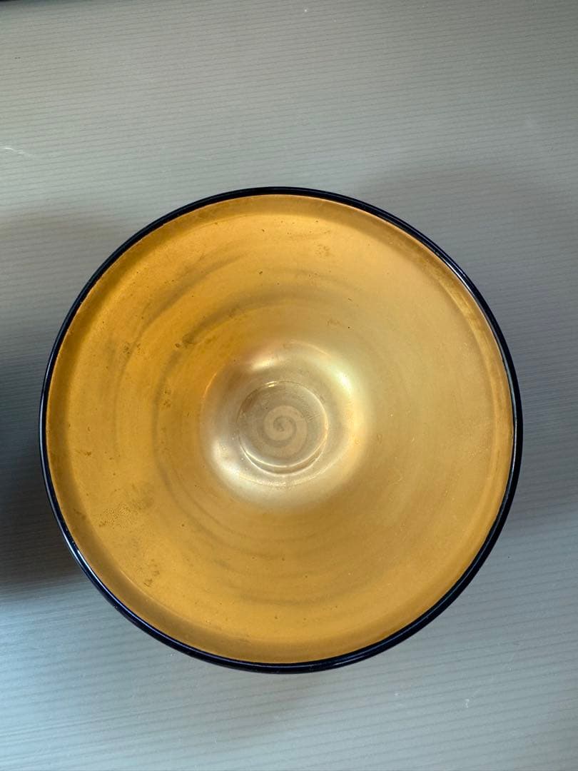 2787 原平窯　瑞鳥鳳凰　金銀天目抹茶茶碗　2客　未使用