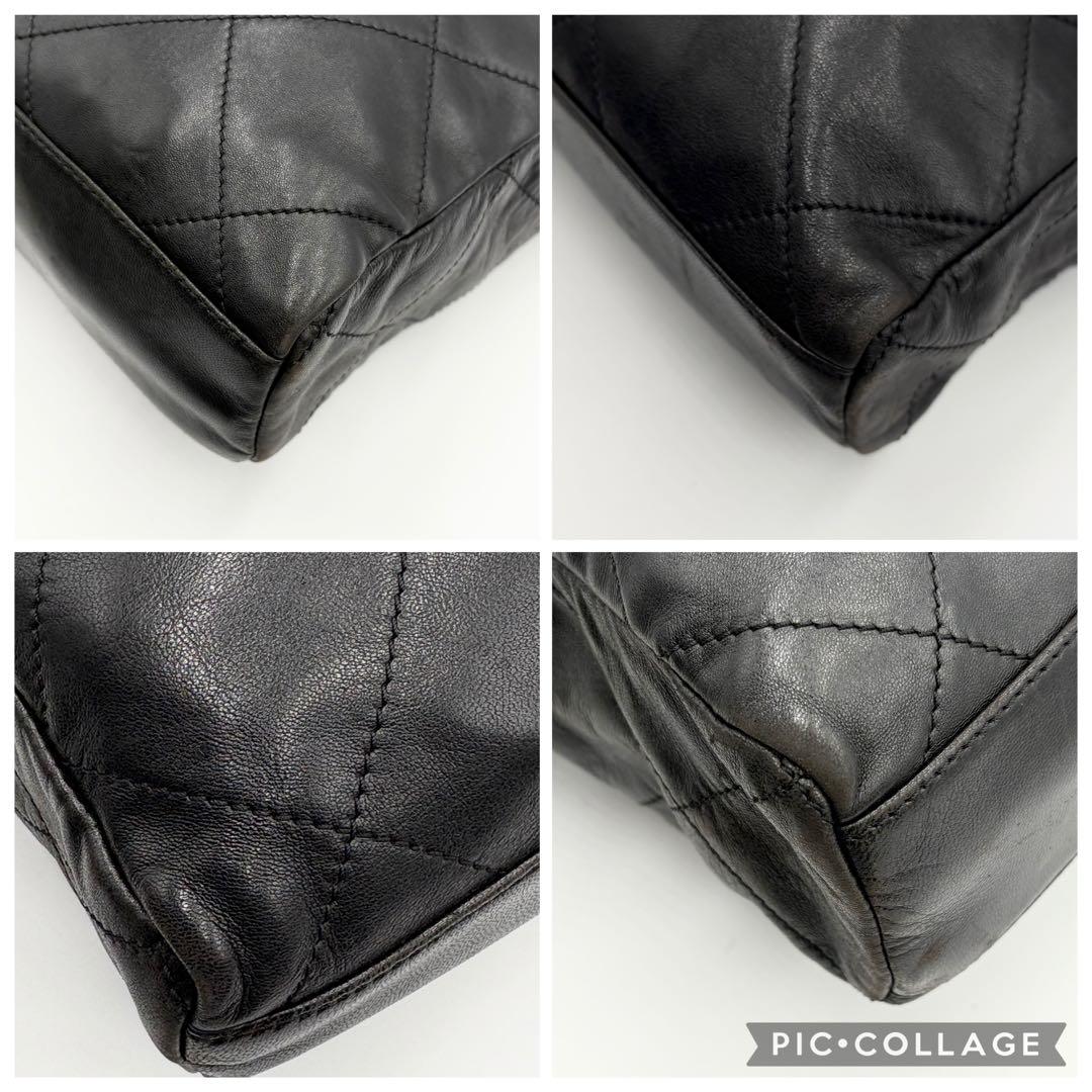 希少✨プラダ チェーンショルダーバッグ 三角ロゴ キルティング ラムレザー