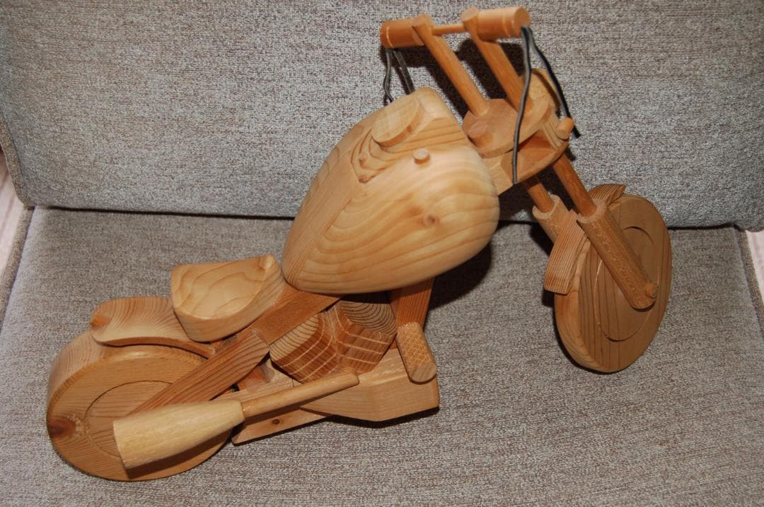 木製バイク模型 (画像5)