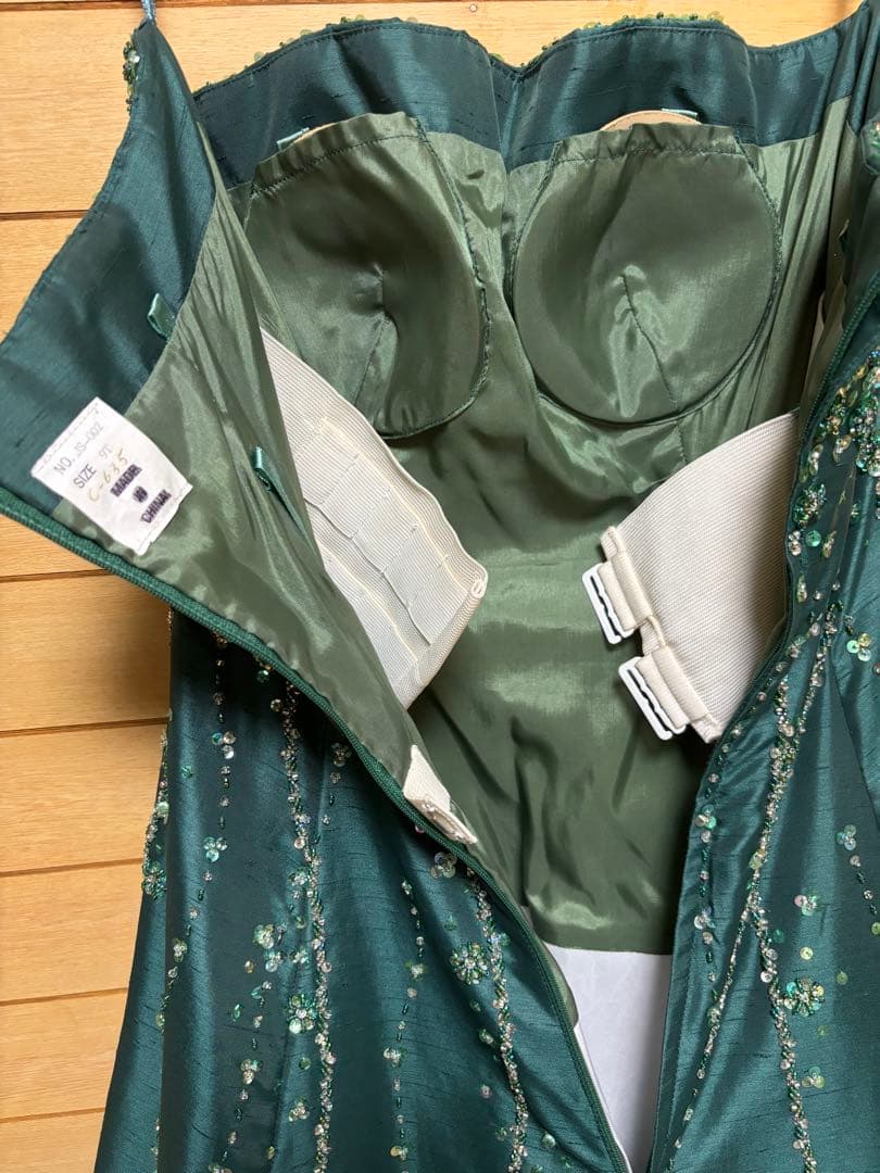 よ*し様 ウェディングドレス　カラードレス　演奏会　ナイトドレスAライングリーン