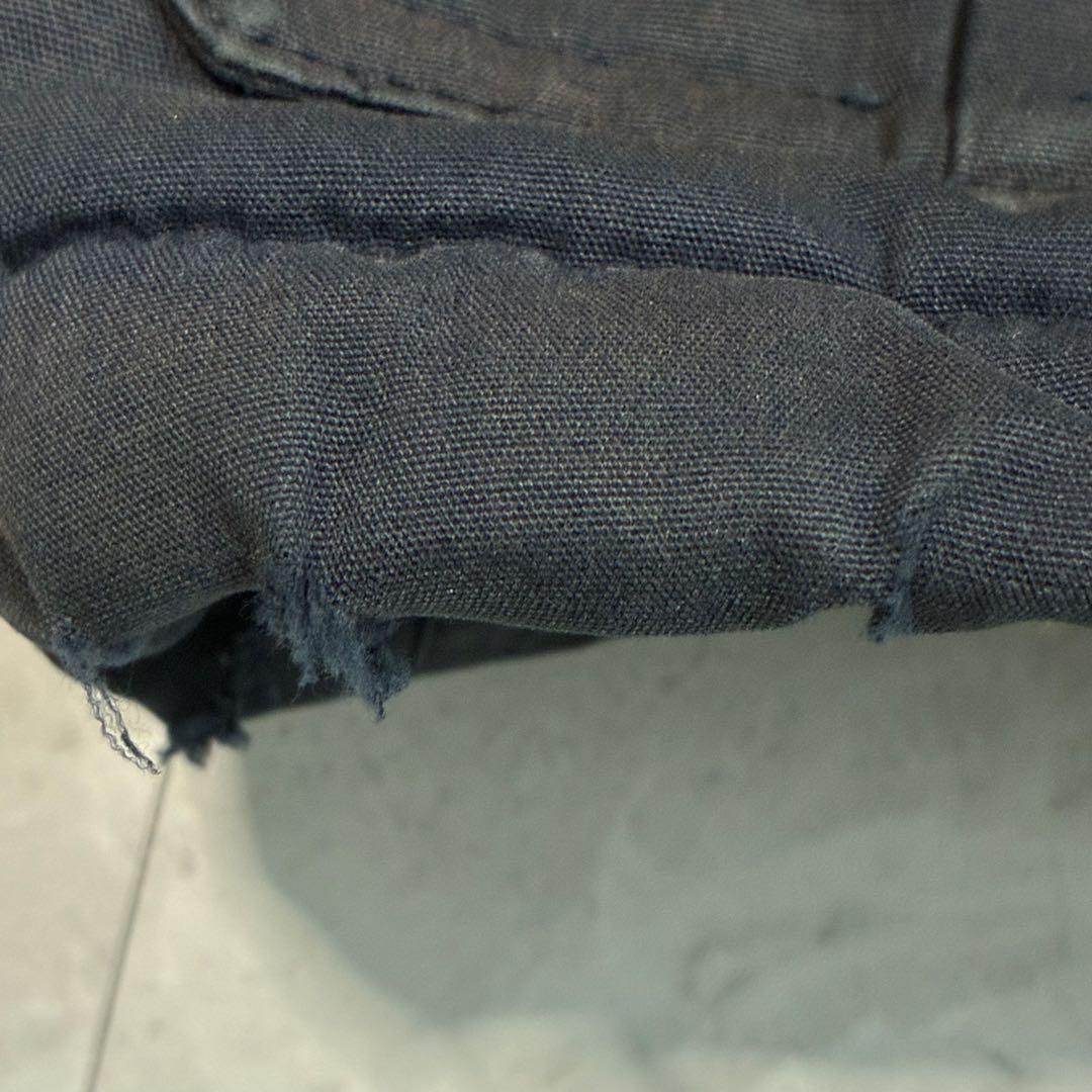 カーハート 裏ボア ダック地パーカー ネイビー アメカジ ストリート ワーク