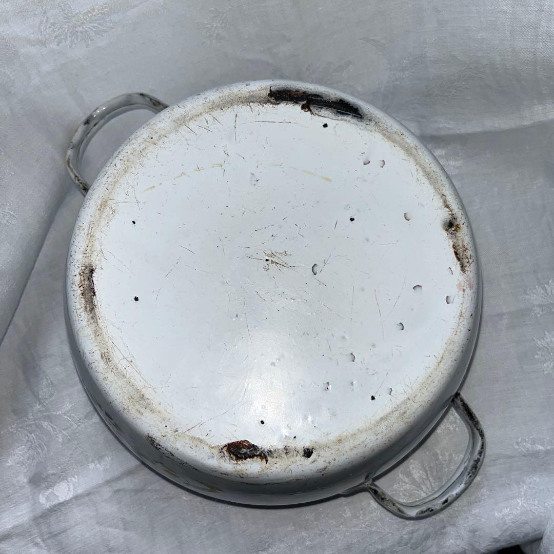 フランスアンティーク　JAPY スミレとスズランホーロースーピエールチューリーン