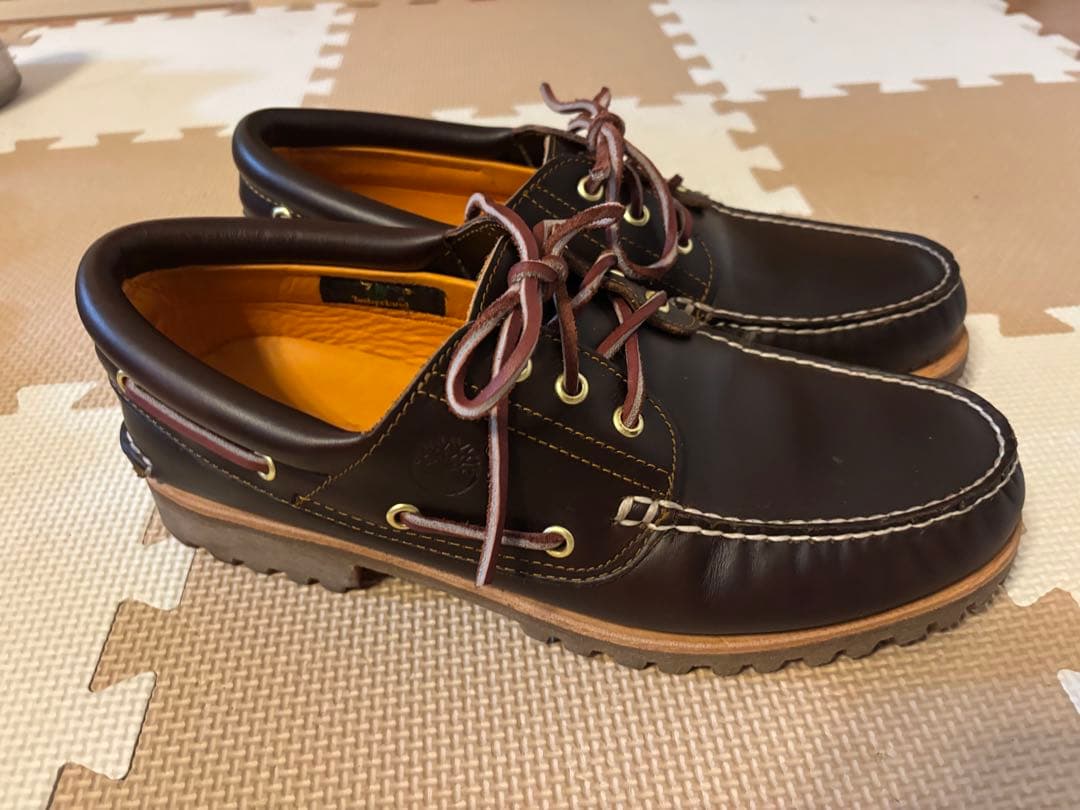 美品 Timberland 3eyeブラウン デッキシューズ 28.5