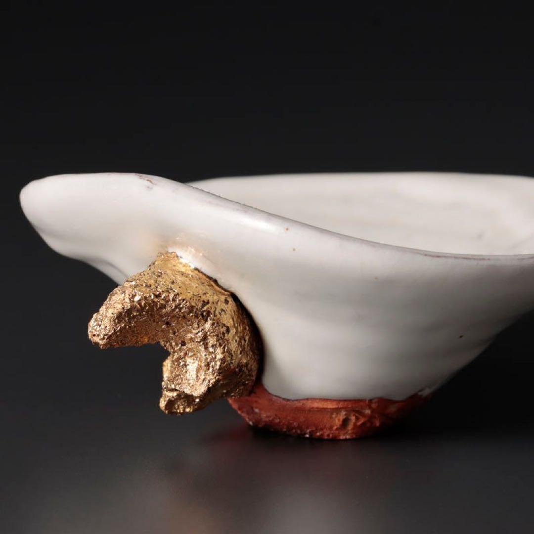 り*ん様 陶器 貝殻型小物入れ 木箱付き