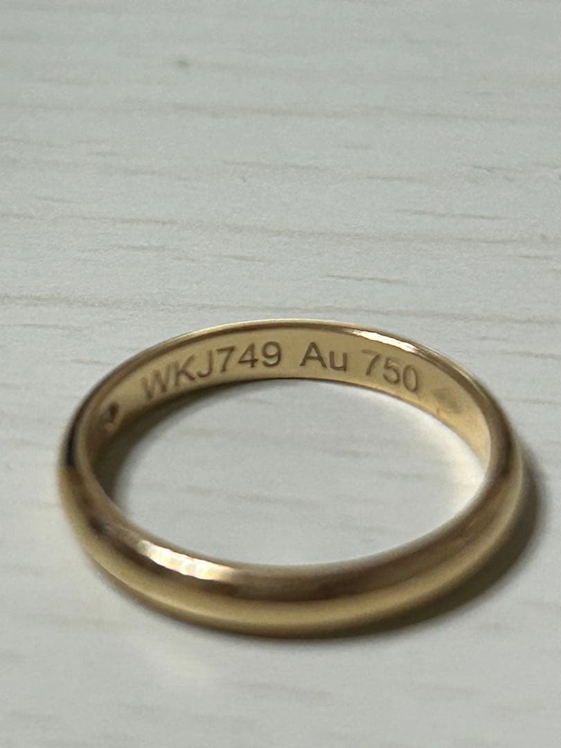 カルティエ　1Pダイヤウェディングリング6号