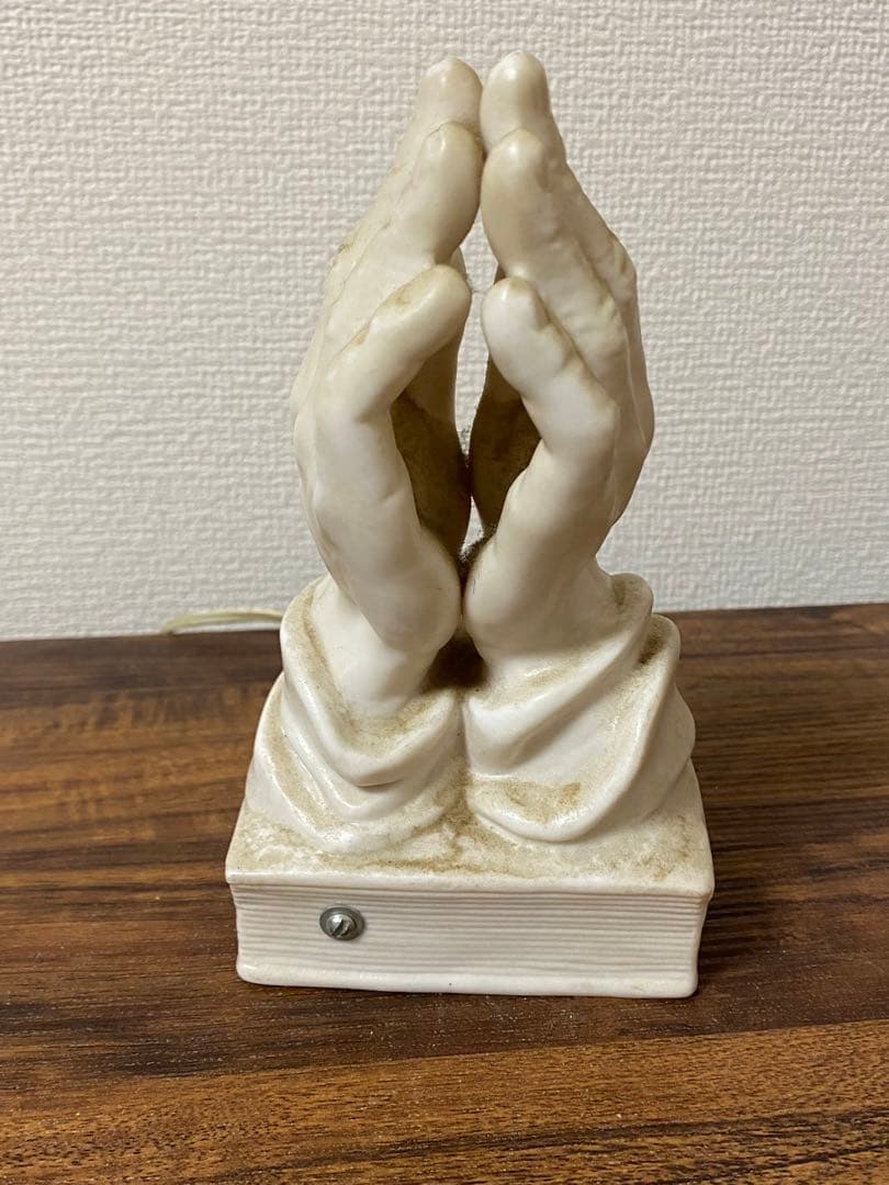 50s' ビンテージプレイハンドランプHOLY BIBLE 手を合わせたランプ