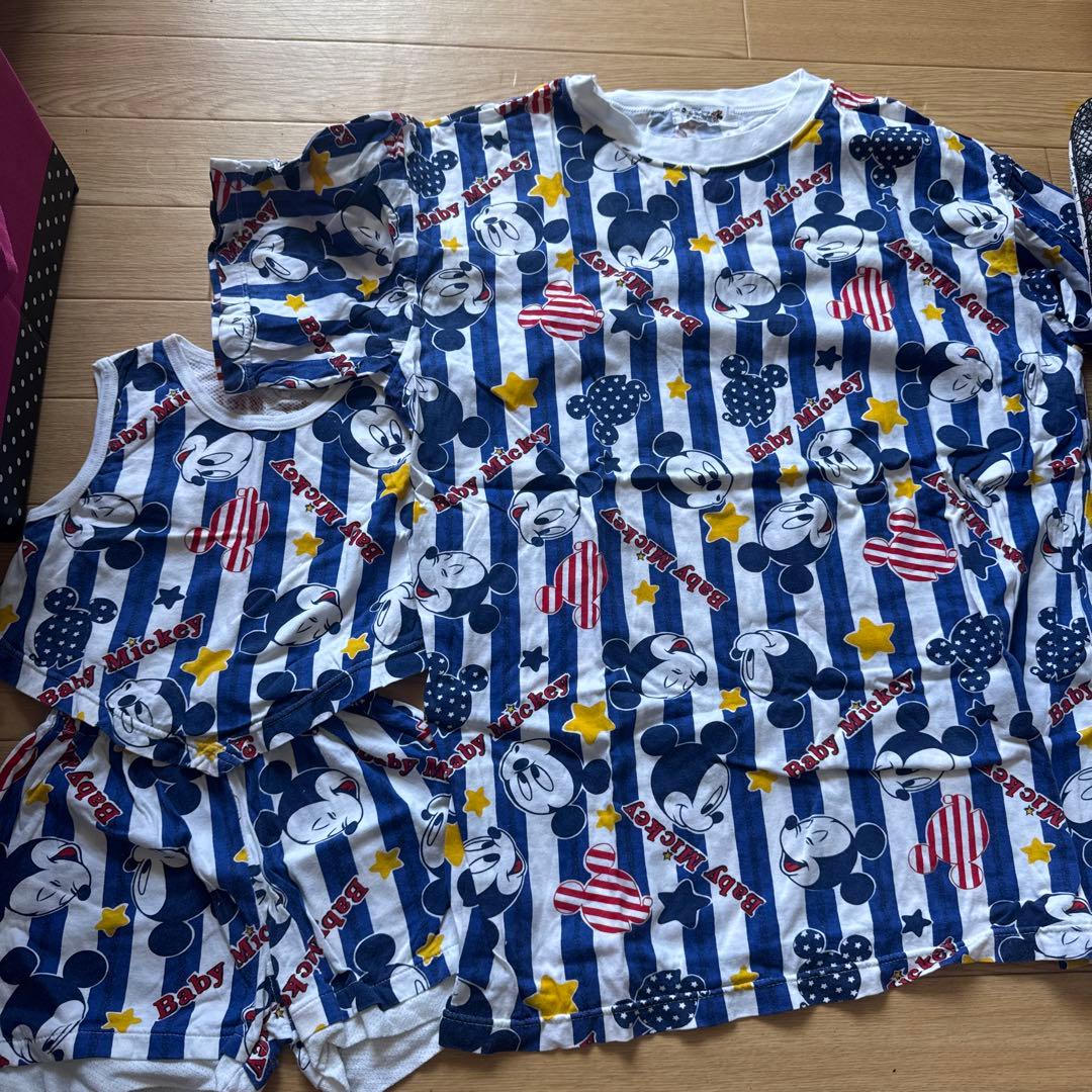 ミッキーマウス 親子コーデ　ビンテージ