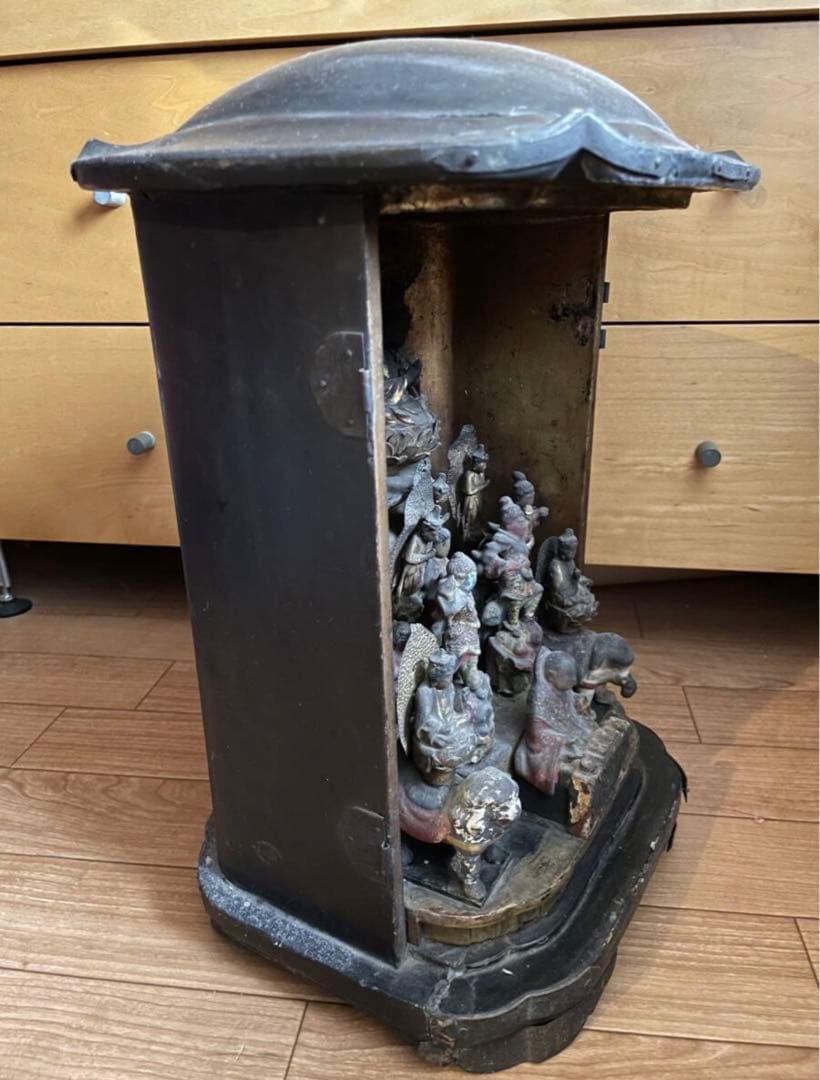 厨子入 十三仏 仏教美術 木彫極彩色 仏像 江戸時代