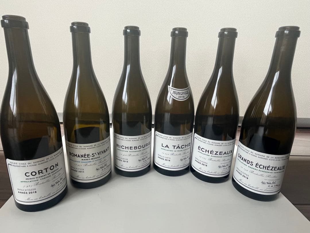 DRC ワイン空き瓶6本セット