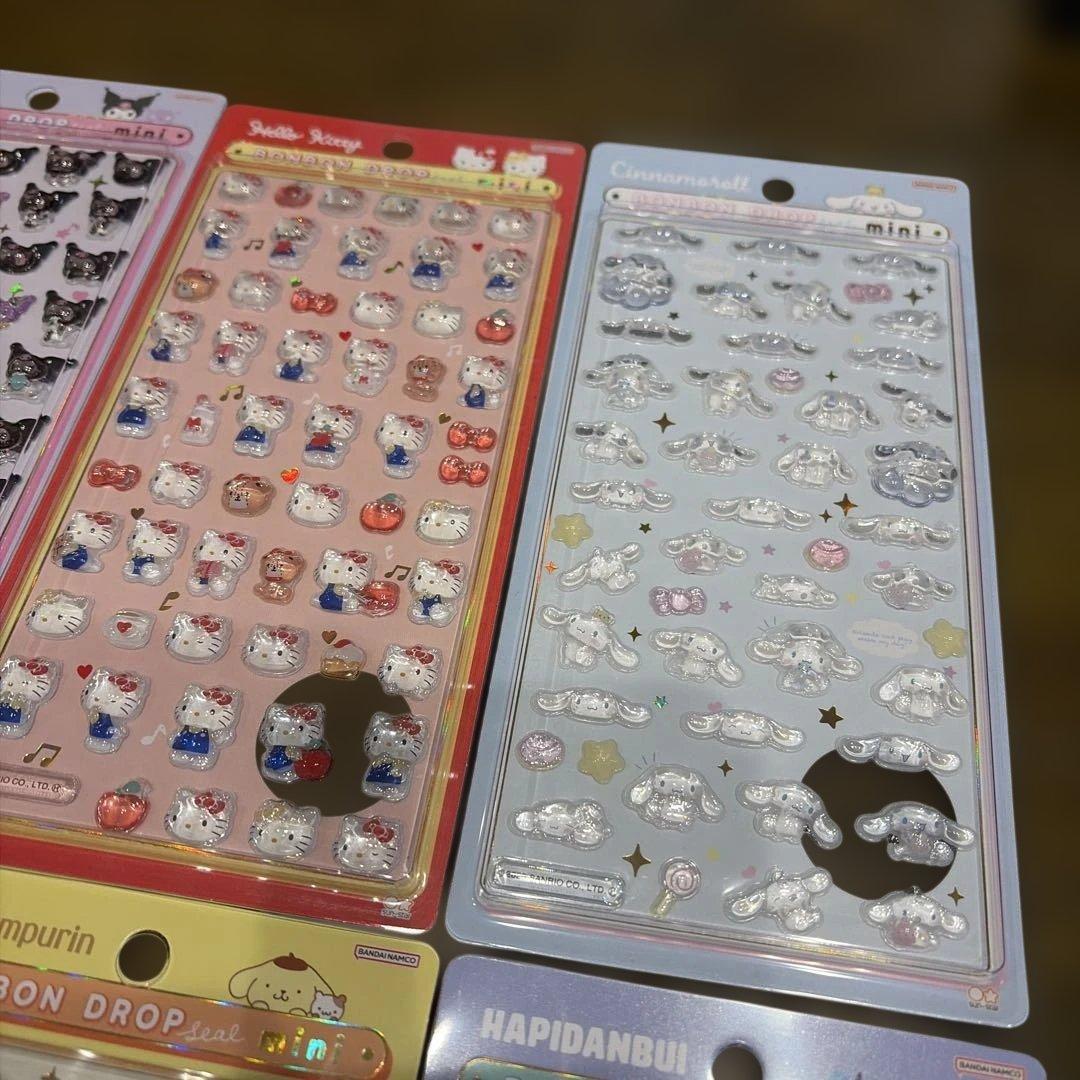 国内正規品　サンリオ　ボンボンドロップシールミニ　サンスター　8種類　本日発送