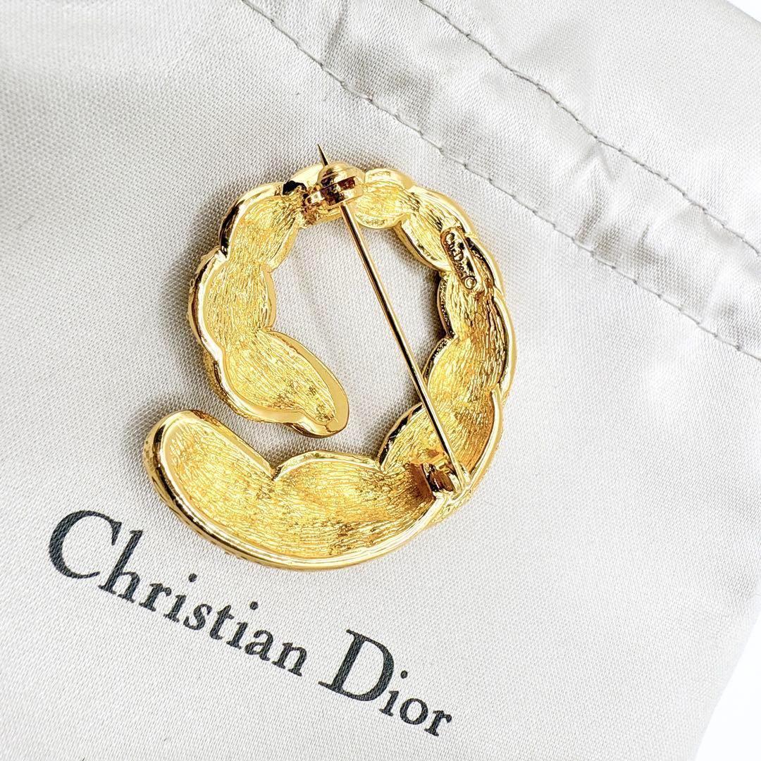 2696 極美品✨Dior　ブローチ　CD　ロゴ　希少　刻印