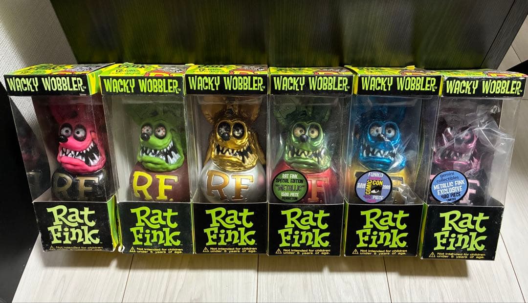 ★RATFINK★ フィギュア 【6体セット】 WACKY WOBBLER