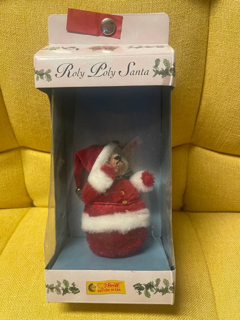 ぬいぐるみ STEIFF Christmas Roly Poly Santa 2003
