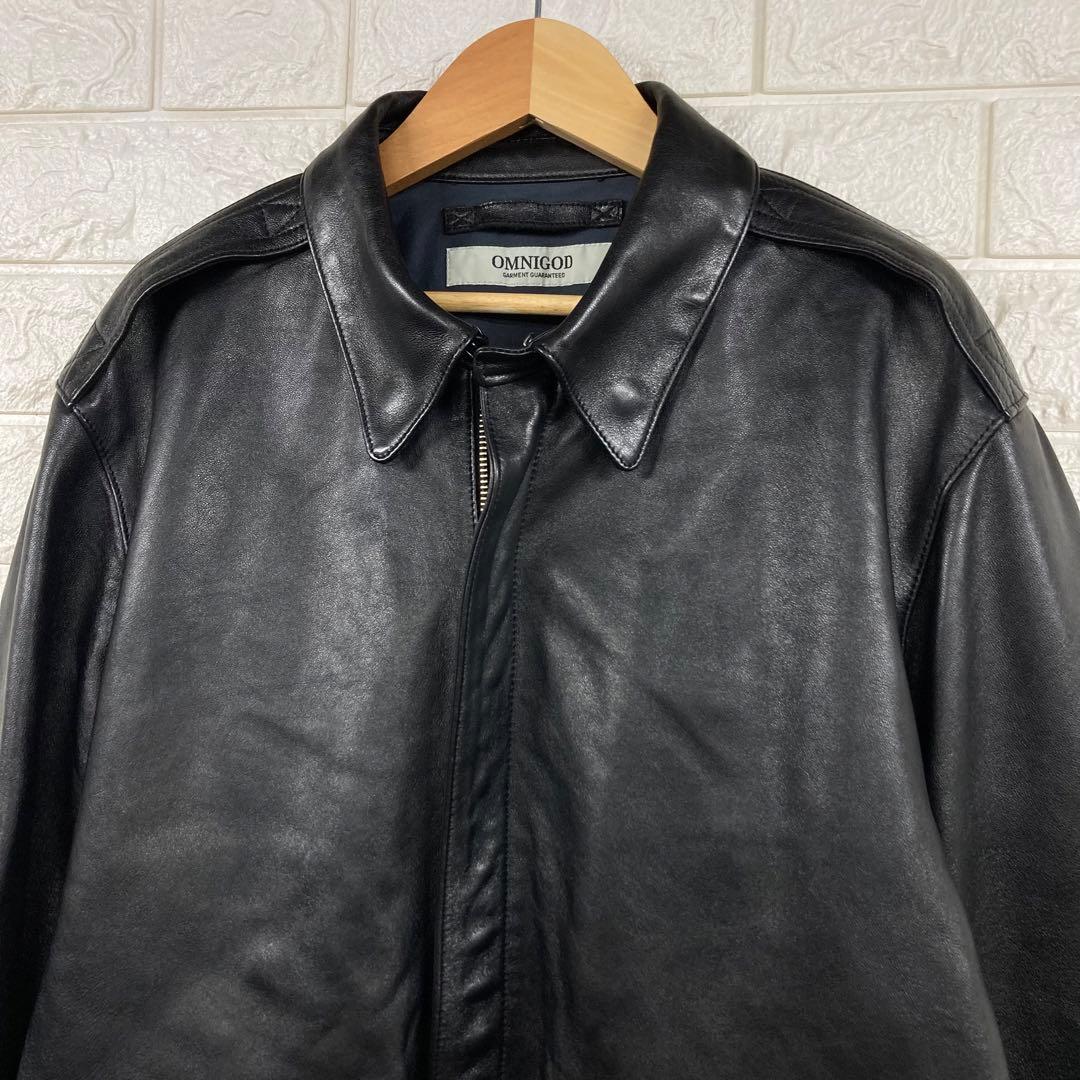 美品　OMNIGOD オムニゴッド　ラムレザー　A-2 レザージャケット 4