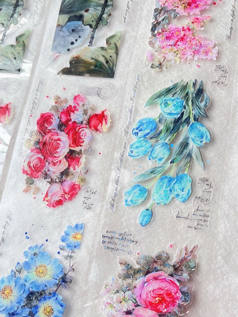 ⭐️SALE⭐️ 蓝莓不蓝手账《花海切模》海外マスキングテープ　マステ 【2704】