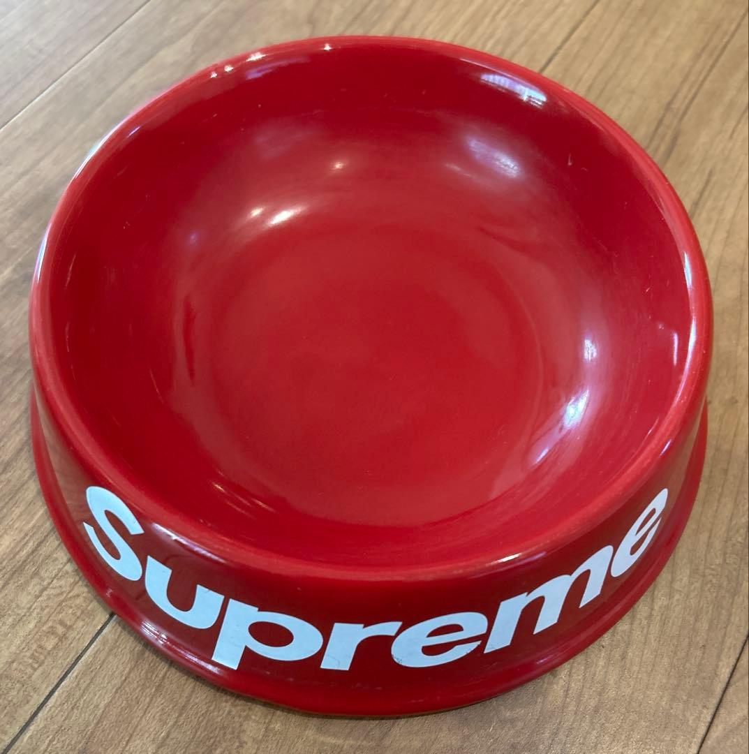 中古SUPREME シュプリーム ドッグボウル レッド ボックス ロゴ