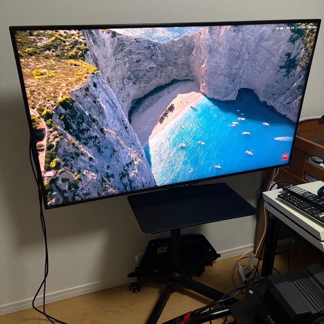 シャープ lc-50u45 2018年製 スタンド付き(直接手渡し)