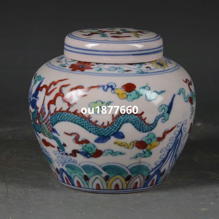 斗彩龍鳳紋紅胎天字壺 茶壺 景徳鎮 陶磁器 装飾品 現代工芸品 美術品 置物