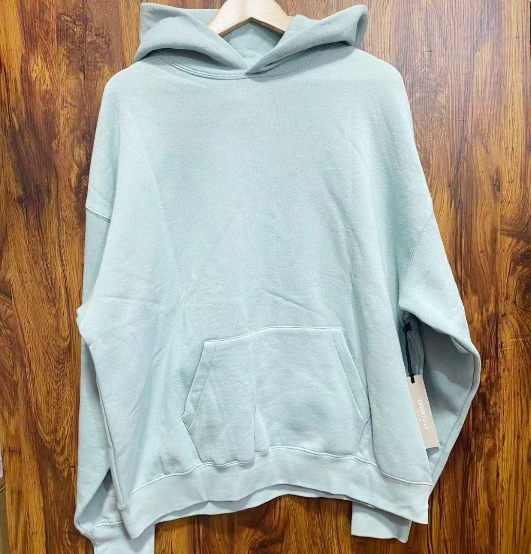 FOG FEAR OF GOD ESSENTIALS ロゴ パーカー グリーンS