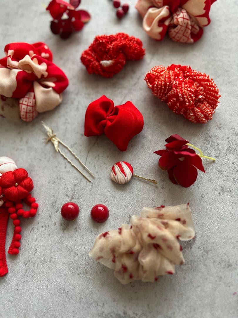 り*様 七五三　七五三髪飾り　ヘッドドレス　着物髪飾り　リメイク髪飾り　031