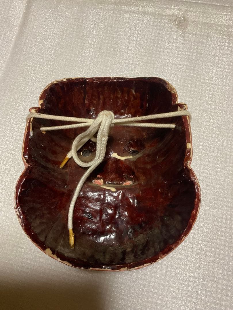 備前神楽祭面／木製。【昭和の作品　美品】。