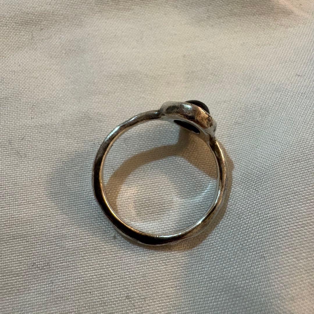 LORO onyx ring silver 13号