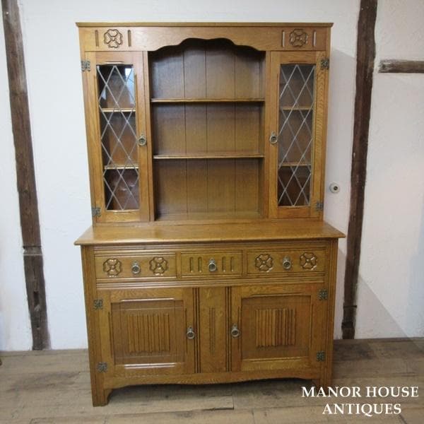 イギリス アンティーク 家具 ドレッサー カップボード キャビネット 6056e