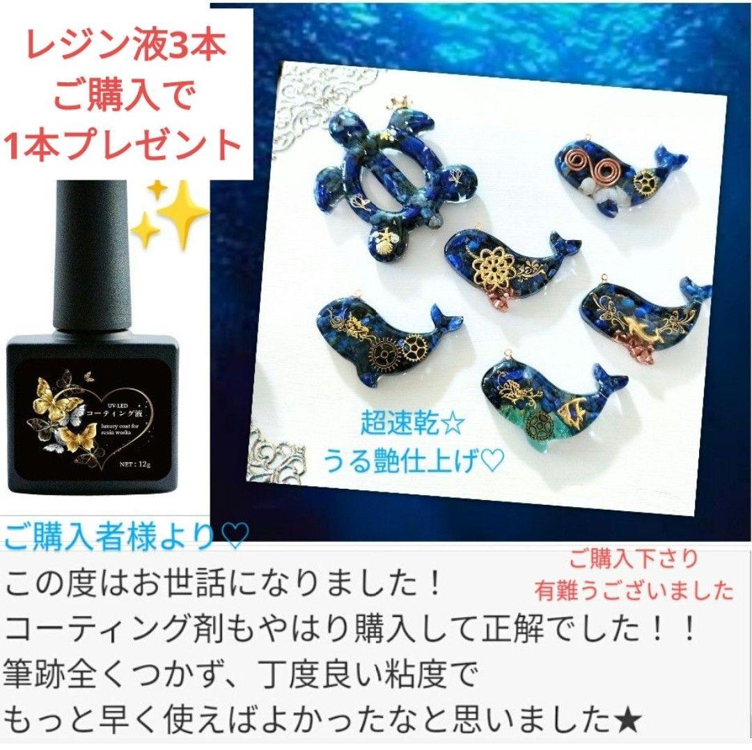 専用レジン液 ユキハナ10本、コーティング剤つき✩.*˚