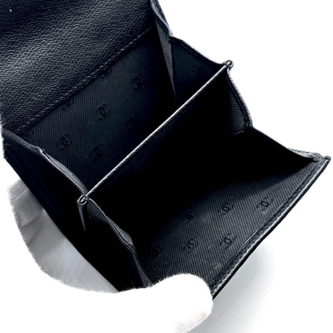 【極美品✨】シャネル 財布 ココボタン Wホック 三つ折