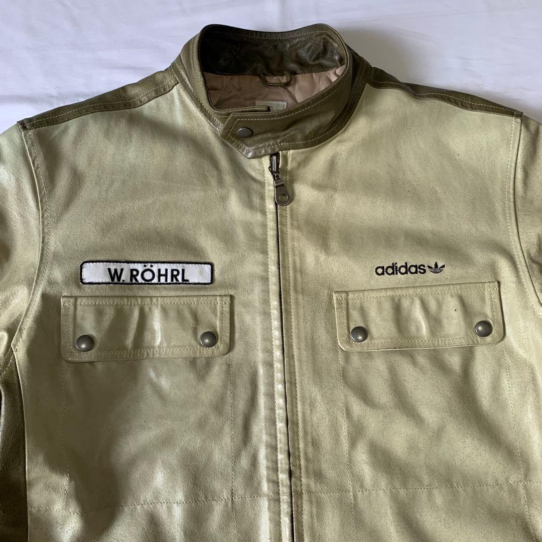 00's adidas アディダス W.ROHRL レザージャケット
