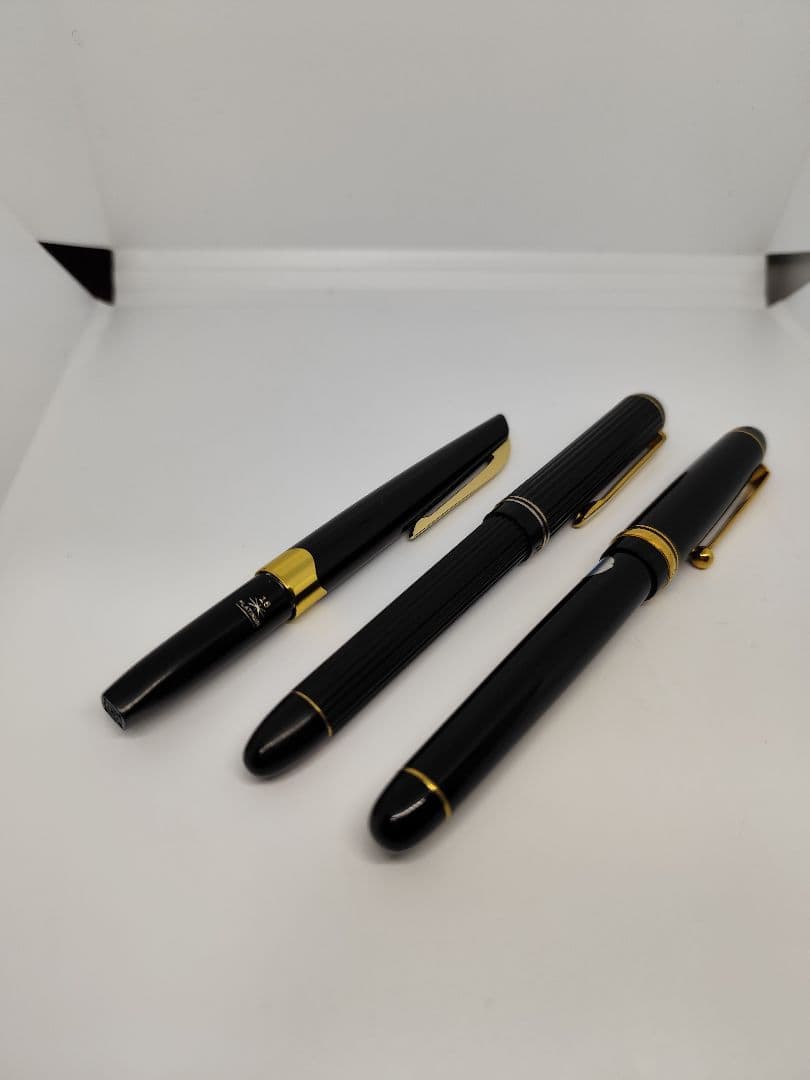 初代ジャスタス万年筆 カスタム74 プラチナム３本セット