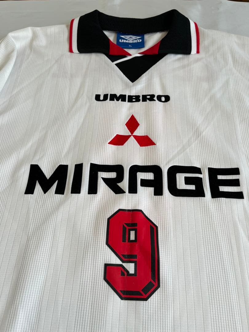 【美品 貴重】1997年 浦和レッズ アウェイ ユニフォーム NO.9サイズXL