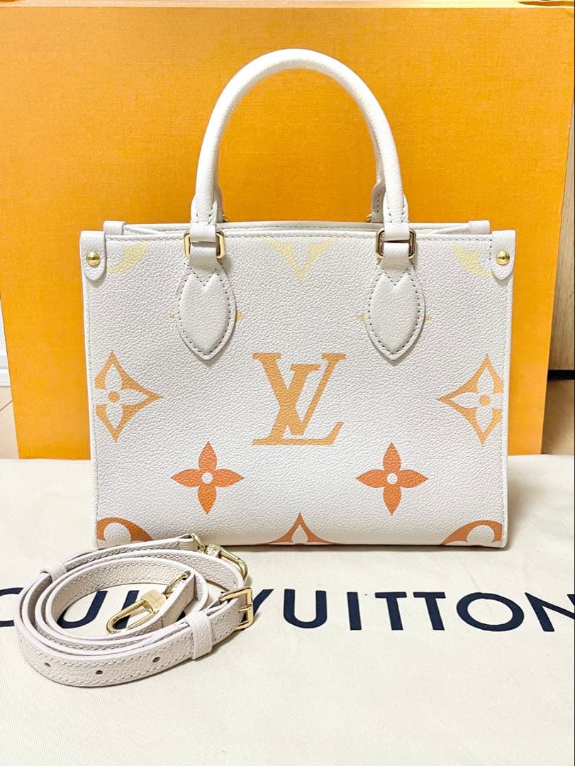 RFID 正規品 ルイヴィトン オンザゴーPM アンプラント バイカラー