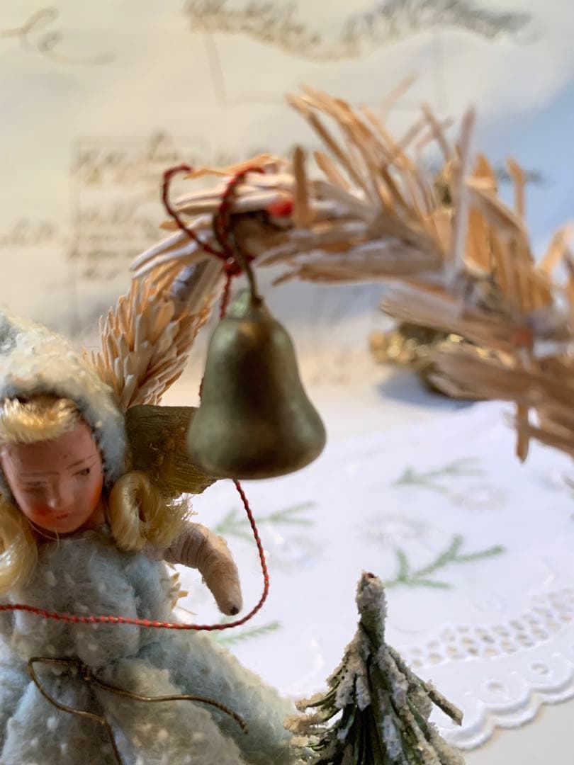 ドイツ製　アンティーク　ビクトリア時代の天使の少女のロウソク立て！雰囲気抜群！