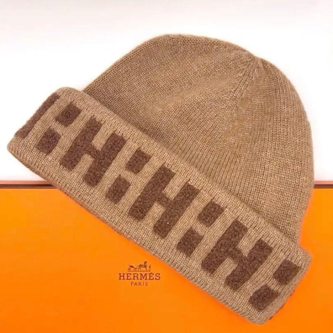 帽子 HERMES Cashmere Knit Beanie Margiela Era