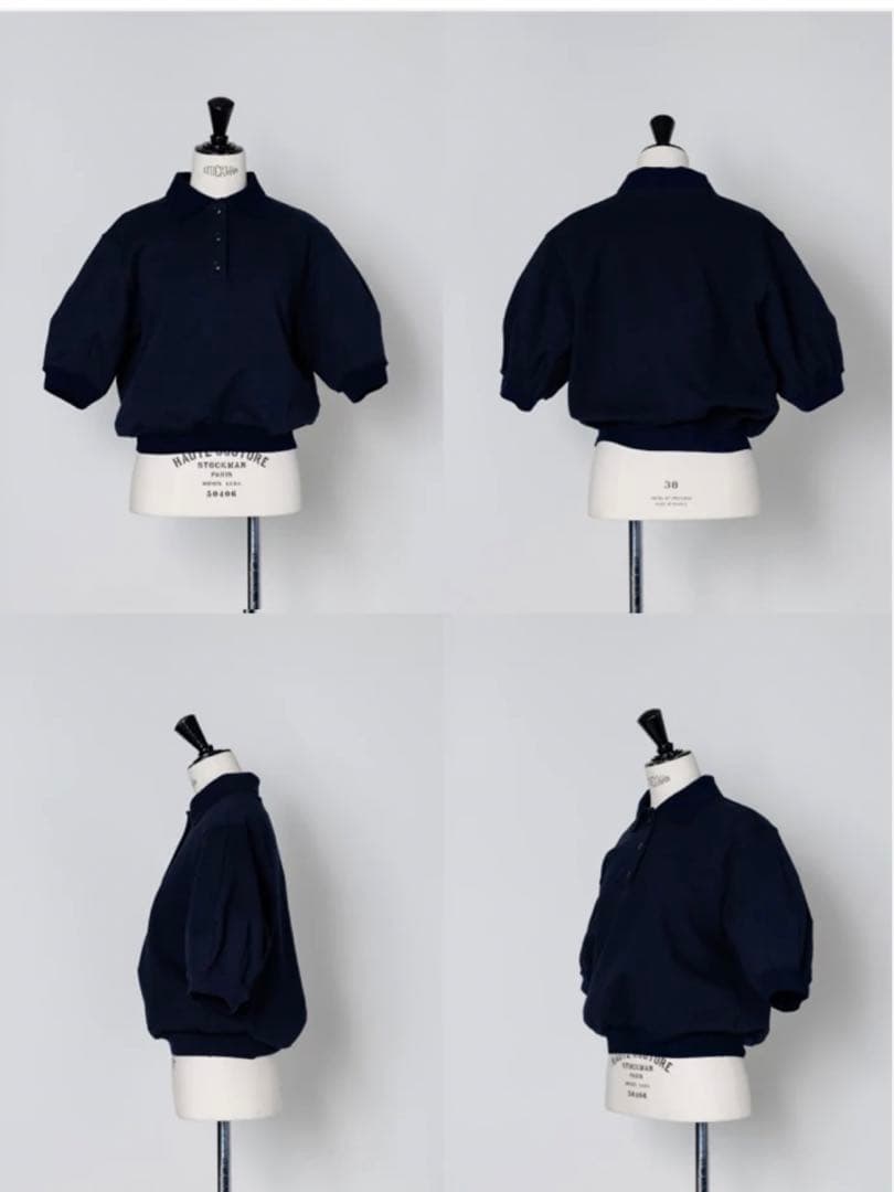 新品タグ付き★soyy. Almond polo ネイビー