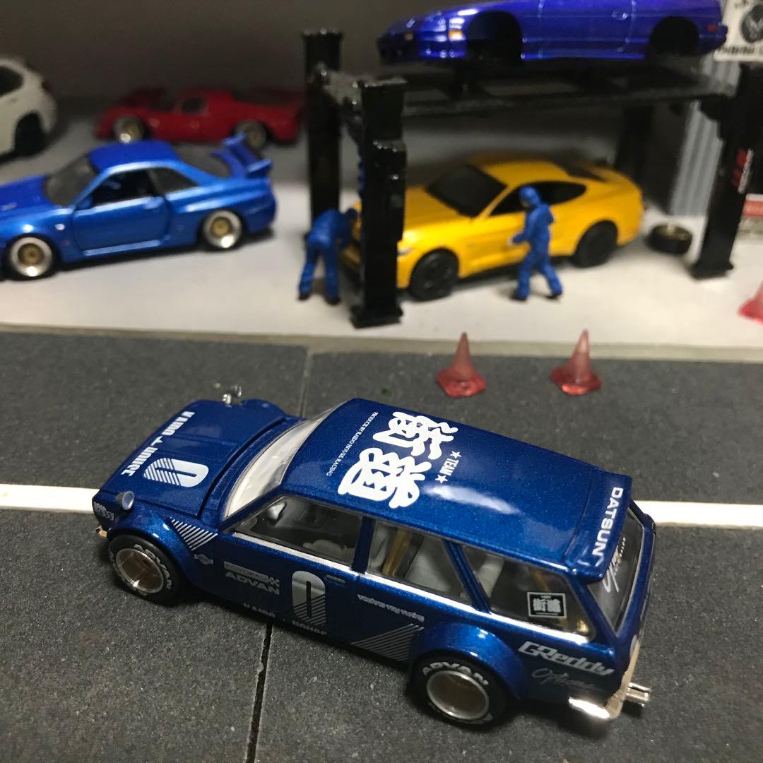 miniGT ダットサンKAIDO 510ワゴン　ブルー　開封品